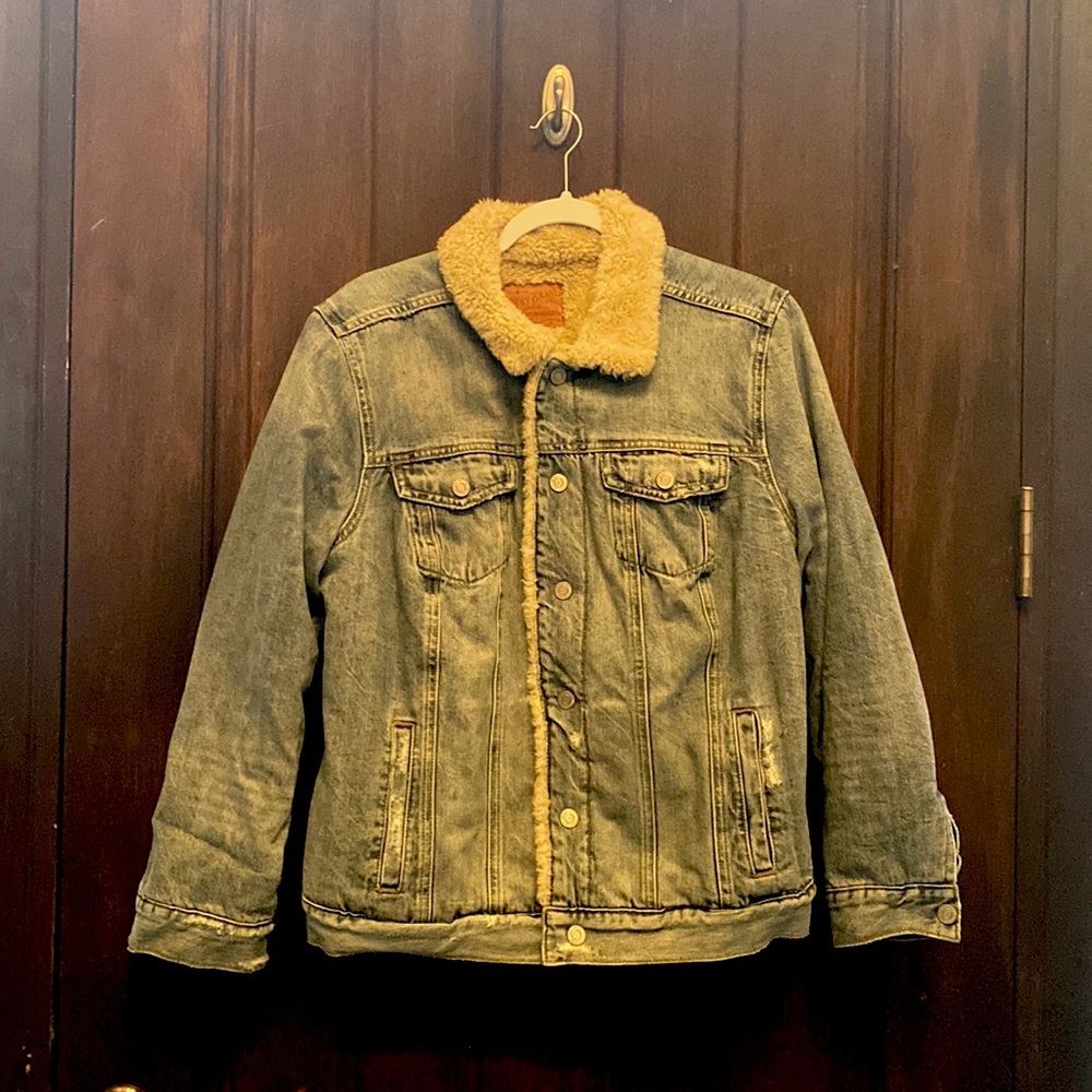 Lucky Brand Sherpa Lined Jean Jacket